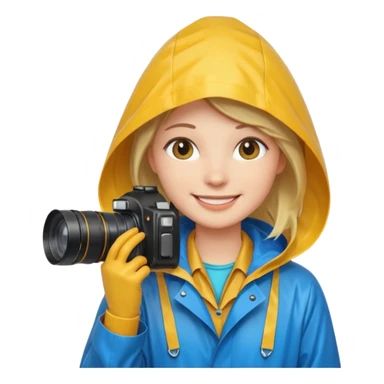 fotographer with rain coat

 sticker