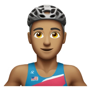 a triathlete sticker