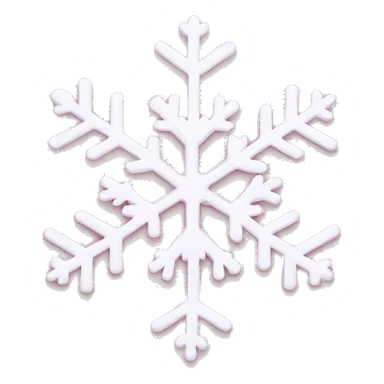 Light Pink snowflake sticker