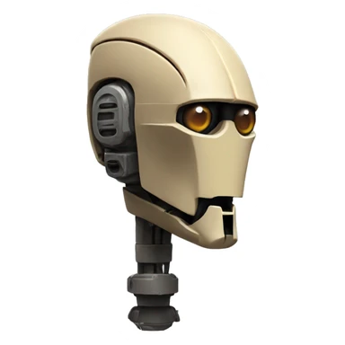 B1 battle droid head sticker
