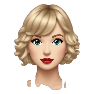 Taylor Swift representer as on the cover of the album lover sticker