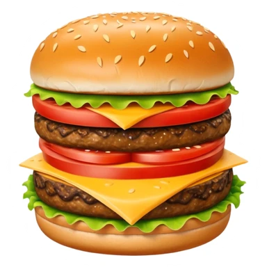 hamburguesa contenta con ojos sticker