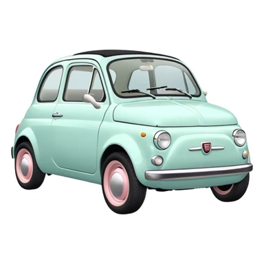 Fiat 500 Pastel  sticker