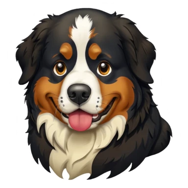 Bernese mountain dog puking sticker