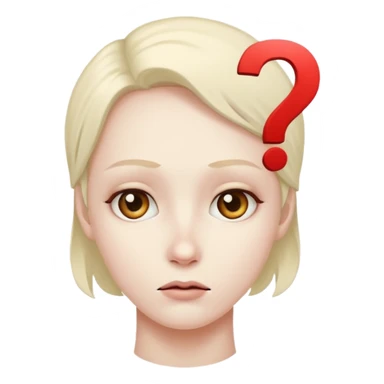 mysterious figure with mark ? sticker