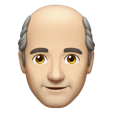 Xavier Niel from Free face balding close-up sticker
