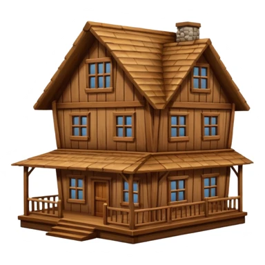 biggest wood house sticker