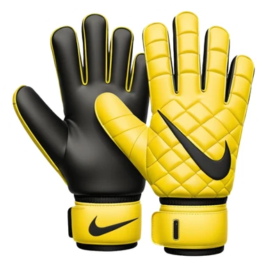 Des gants de gardien de but de foot nike jaune sticker