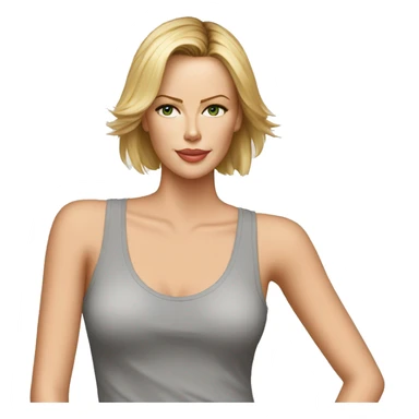 charlize theron wearing tank top sticker