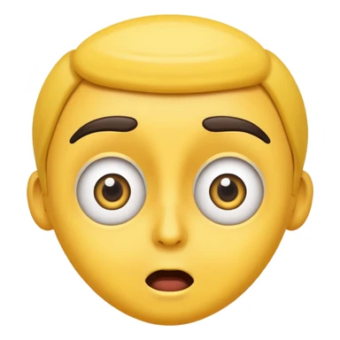 Eyebrows raised emoji sticker