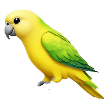 yellow parakeet sticker