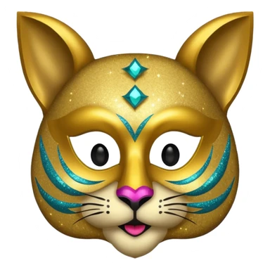 Festival themed animal Mask sticker