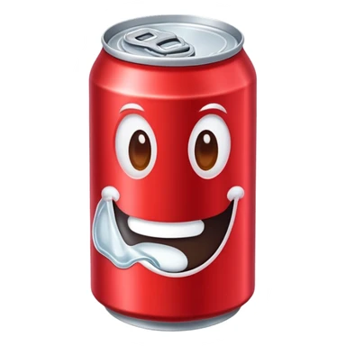 red soda can sticker