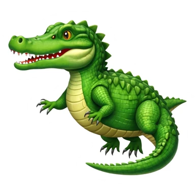 Galloping crocodile sticker