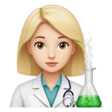 young women pharmacist studying science sticker