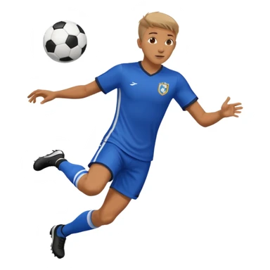 soccer player doing ball tricks sticker