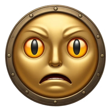 scared thick coin sticker