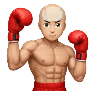 Saitama red hand punch with a boxing glove sticker