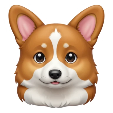 black tricolor corgi with no tail full of tears sticker