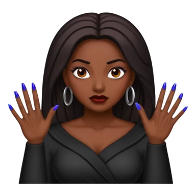 A baddie with nails sticker