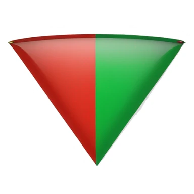 un drapeau tricolore vert, rouge et noir avec un triangle jaune sur la gauche. sticker