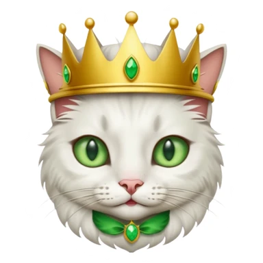 Gata con corona sticker