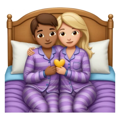 Masculine women spooning in bed sticker