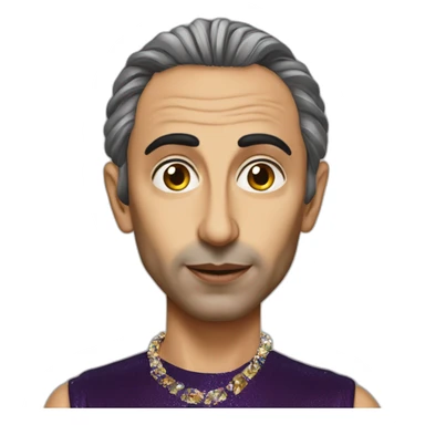 Eric Zemmour maquillé en drag queen sticker