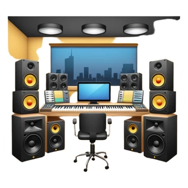 music studio sticker