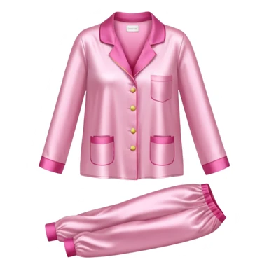 Light pink silk pyjamas set sticker