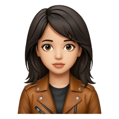 camila cabello wear leather jacket sticker