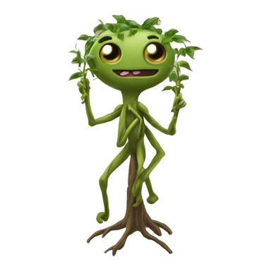 bowtruckle: Small, tree-guardian creatures resembling sticks with eyes, known for their attachment to particular trees and wood. sticker