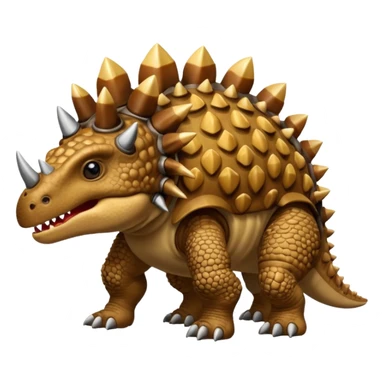 A brown ankylosaurus that doesn’t look mutated and actually looks like a normal ankylosaurus  sticker