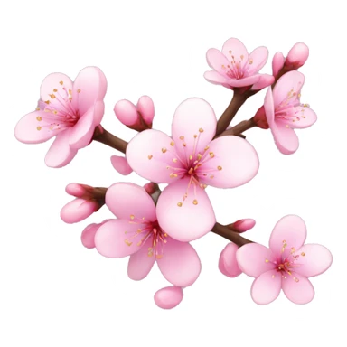 sparkles emoji but cherry blossom colored sticker