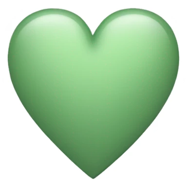 Sage Green heart emoji sticker