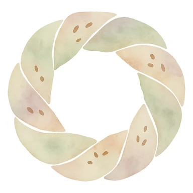 simit, watercolor illustration, soft colors, no background sticker