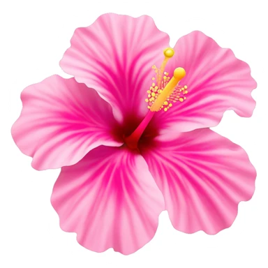 hibiscus flower pink sticker