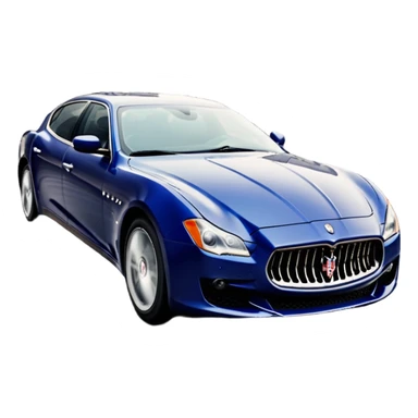 Maserati Quattroporte (2022) – cinematic-realistic Maserati Quattroporte emoji, its striking Italian design turning heads as it effortlessly maneuvers through the streets of Milan. The engine roars with Italian flair, echoing the car's racing heritage while enveloping the driver in an atmosphere of true luxury. sticker