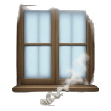 Window that is smoking  sticker