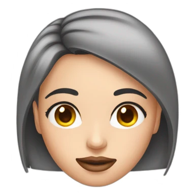 Woman taking a botox injection in the face sticker