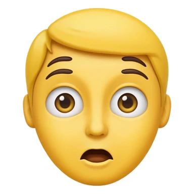 Eyebrows raised emoji sticker