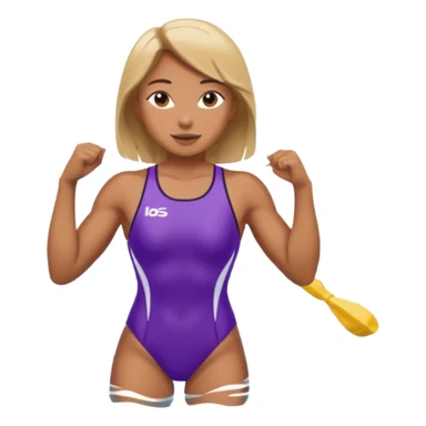 girl swimming athlete sticker