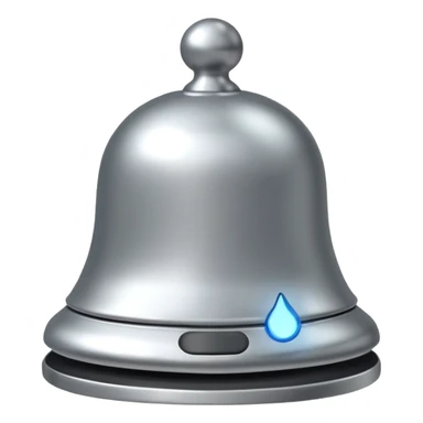 Notification bell silver sticker
