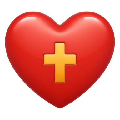 heart with plus on it sticker