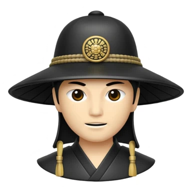 samurai hat sticker