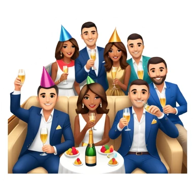 Branden Condy entrepreneur internet celebrity iman gadzhi alex hormozi Patrick bet david garyvee grant cardone on a jet celebrating WHOP ownership  sticker