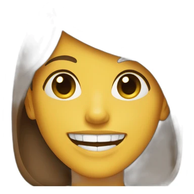 woman with gummy smile sticker