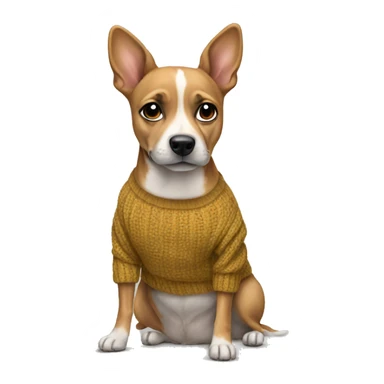 Winner dog wearing sweater  sticker