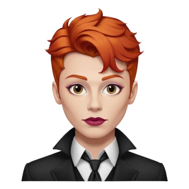 redhead drag king fabulous makeup sticker