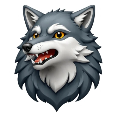 howling wolf crest sticker